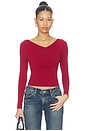 view 1 of 4 Thats A Wrap Layering Top in Red Dahlia
