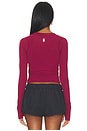 view 4 of 4 x FP Movement Tempo Ruched Longsleeve Top in Brick