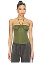 view 1 of 5 Evening Out Halter Top in Capulet Olive