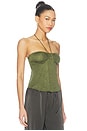 view 2 of 5 Evening Out Halter Top in Capulet Olive