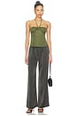 view 5 of 5 Evening Out Halter Top in Capulet Olive