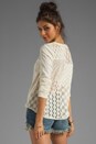 view 1 of 5 Patches of Lace Henley in Creme