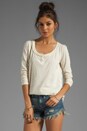 view 2 of 5 Patches of Lace Henley in Creme
