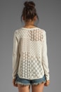 view 3 of 5 Patches of Lace Henley in Creme