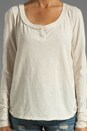 view 4 of 5 Patches of Lace Henley in Creme