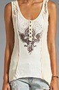 view 3 of 4 Night Falls Graphic Tank in Ivory Combo
