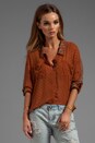 view 1 of 7 Printed Easy Rider Button Down in Rust Combo