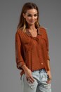 view 2 of 7 Printed Easy Rider Button Down in Rust Combo