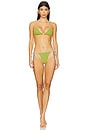 view 4 of 5 x free-est Michelle Triangle Bikini Bottom in Guacamole