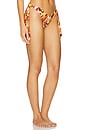view 2 of 4 x free-est Printed Renee Tie Side Bikini Bottom in Orange Combo