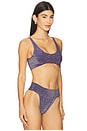 view 2 of 5 x free-est Farrah Crop Bikini Top in Purple Corallites