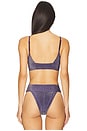 view 3 of 5 x free-est Farrah Crop Bikini Top in Purple Corallites