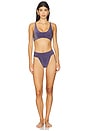 view 4 of 5 x free-est Farrah Crop Bikini Top in Purple Corallites