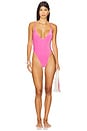 view 1 of 4 x free-est Amber One Piece Swimsuit In Knockout Pink in Knockout Pink