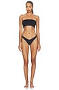 view 4 of 4 x free-est Lola Bandeau Bikini Top in Black