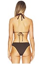 view 3 of 4 HAUT DE MAILLOT DE BAIN BRANDI in Brownstone
