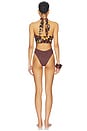 view 3 of 4 Miley Convertible One Piece Swimsuit in Golden