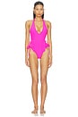 view 1 of 3 BAÑADOR LYRA SOLID in Suco & Neon Pink