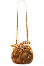 view 1 of 5 Aria Mini Velvet Bag in Amber