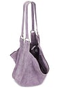 view 4 of 4 Roma Suede Tote in Lilac Dusk