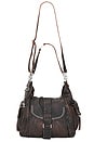 view 1 of 5 x We The Free Leigh Distressed Hobo Bag in Aged Graphite
