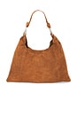 view 2 of 4 Bobbi Slouch Suede Tote in Saddle