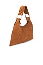 view 3 of 4 Bobbi Slouch Suede Tote in Saddle