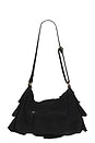 view 2 of 4 Rae Ruffle Shoulder Bag in Black