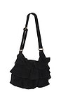 view 3 of 4 Rae Ruffle Shoulder Bag in Black