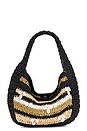 view 1 of 4 BOLSO CON ASA SUPERIOR BELIZE SHELL in Tan & Black