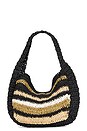 view 2 of 4 BOLSO CON ASA SUPERIOR BELIZE SHELL in Tan & Black