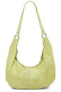 view 1 of 4 Roma Suede Tote Bag in Apple Green
