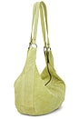 view 3 of 4 Roma Suede Tote Bag in Apple Green