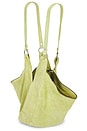 view 4 of 4 Roma Suede Tote Bag in Apple Green