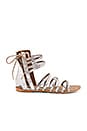 view 1 of 5 Juliette Wrap Sandal in Silver
