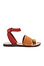 view 1 of 5 Torrence Flat Sandal in Burnt Orange