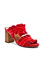 view 2 of 5 Rosie Ruffle Heel in Red