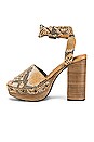 view 5 of 5 Justine Platform in Brown Combo
