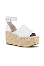 view 2 of 5 Coastal Platform Wedge in White
