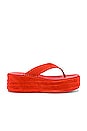 view 1 of 5 Haven Thong Flatform Sandal in Flame