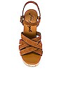 view 4 of 5 Lisbon MJ Platform in Brandy Suede