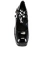 view 4 of 5 Ruby Double Strap Mary Jane in Black Leather