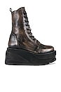 view 1 of 5 Nella Platform Lace Up Boot in Black