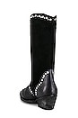 view 3 of 5 Jackson Studded Western Boot in Black Suede
