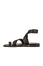 view 5 of 5 Romeo Wrap Sandal in Chocolate