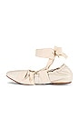 view 5 of 5 Cece Wrap Ballet Flat in Antique White