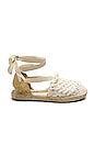 view 1 of 4 Vida Wrap Espadrille in Ivory