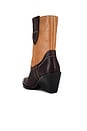 view 3 of 5 Pitchfork Point Western Boot In Espresso & Camel in Espresso & Camel