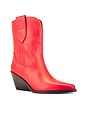 view 2 of 5 Pitchfork Point Western Boot In Red in Red