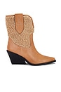 view 1 of 5 Pitchfork Point Faux Fur Boot In Almond Butter in Almond Butter